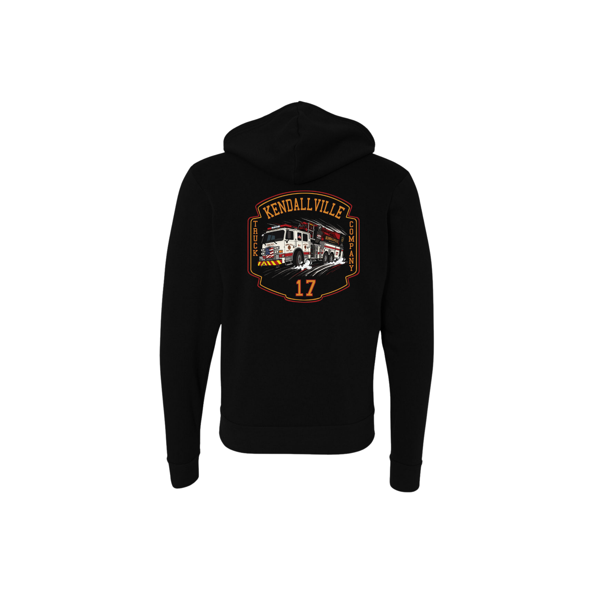 Truck 17 Off-Duty Full-Zip Hooded Sweatshirt | Kendallville Fire