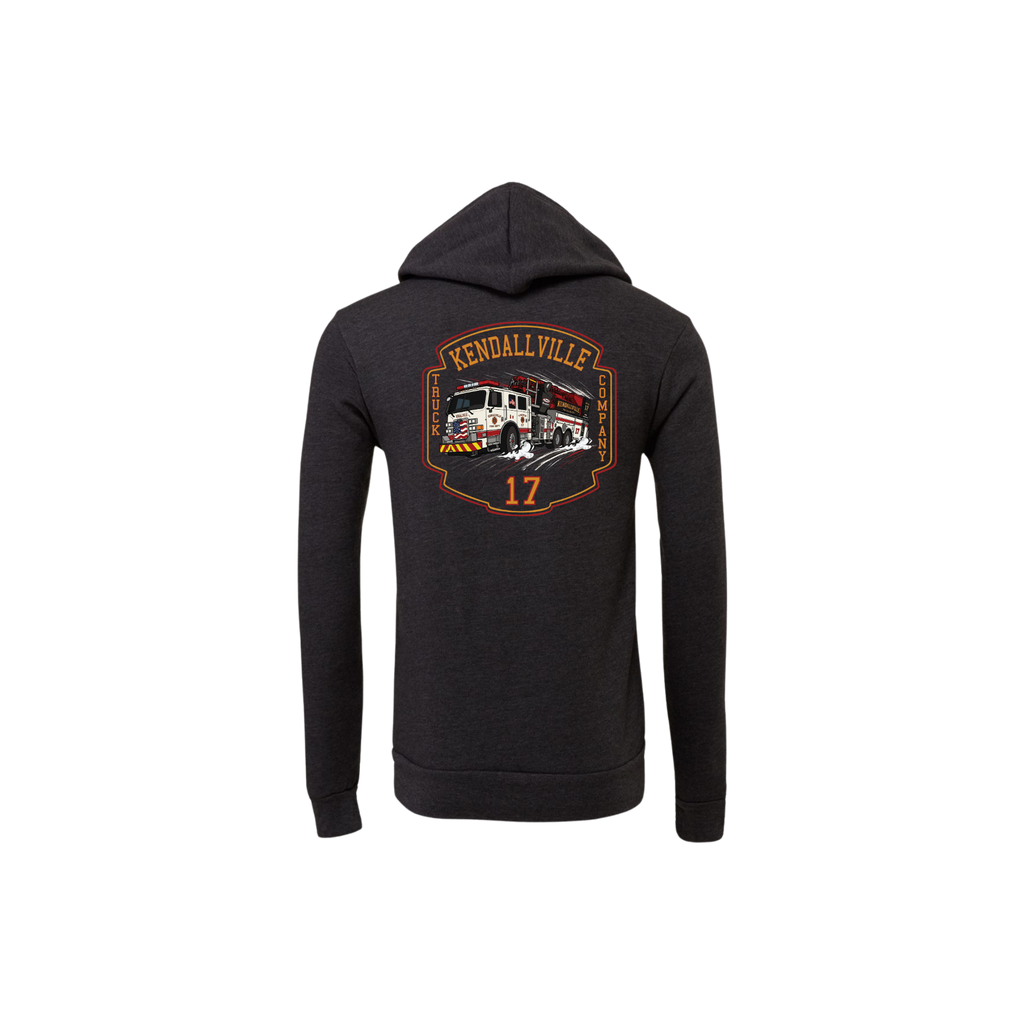 Truck 17 Off-Duty Full-Zip Hooded Sweatshirt | Kendallville Fire