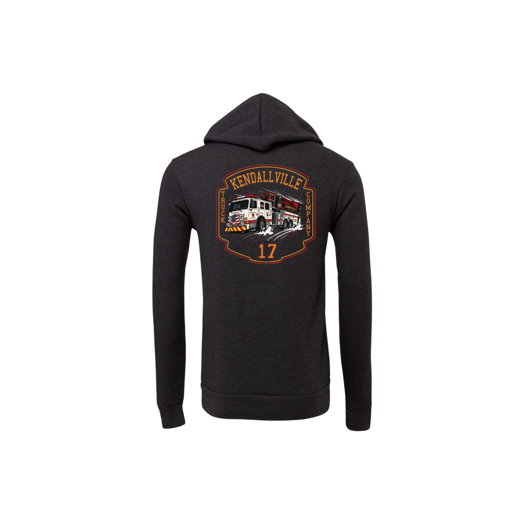 Truck 17 Off-Duty Full-Zip Hooded Sweatshirt | Kendallville Fire
