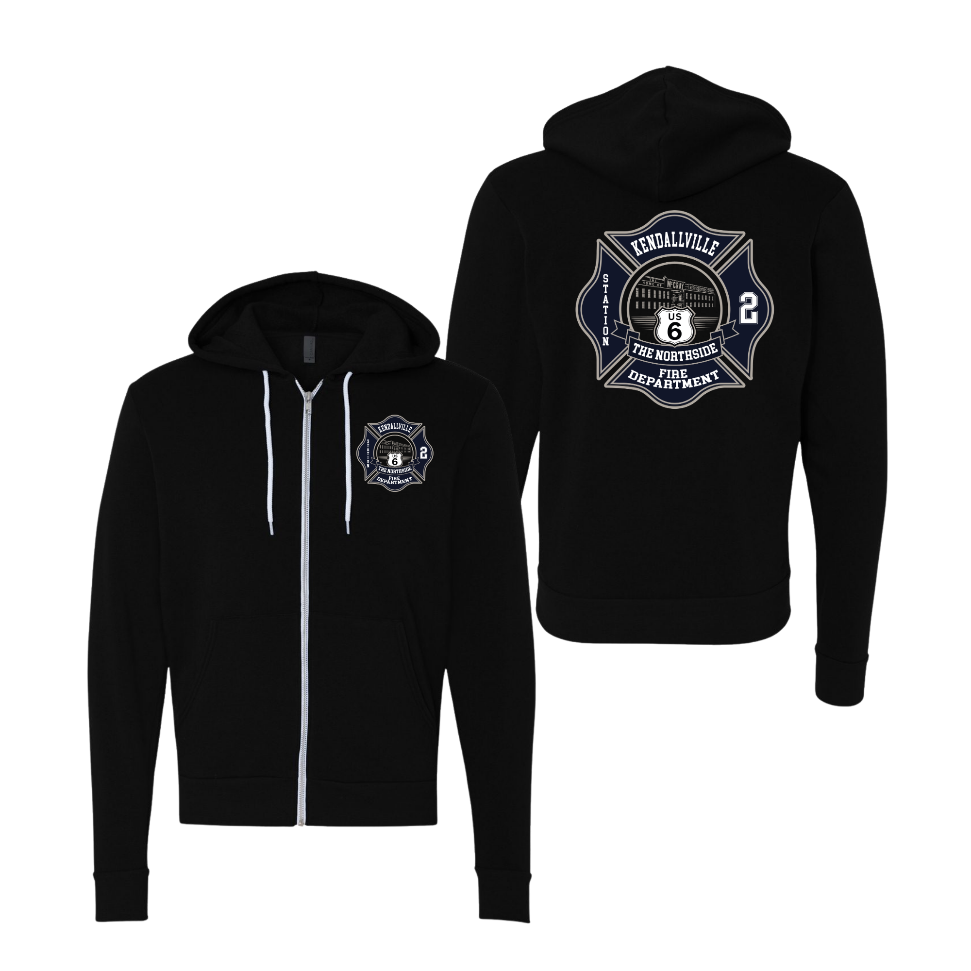 Station 2 Off-Duty Full-Zip Hooded Sweatshirt | Kendallville Fire