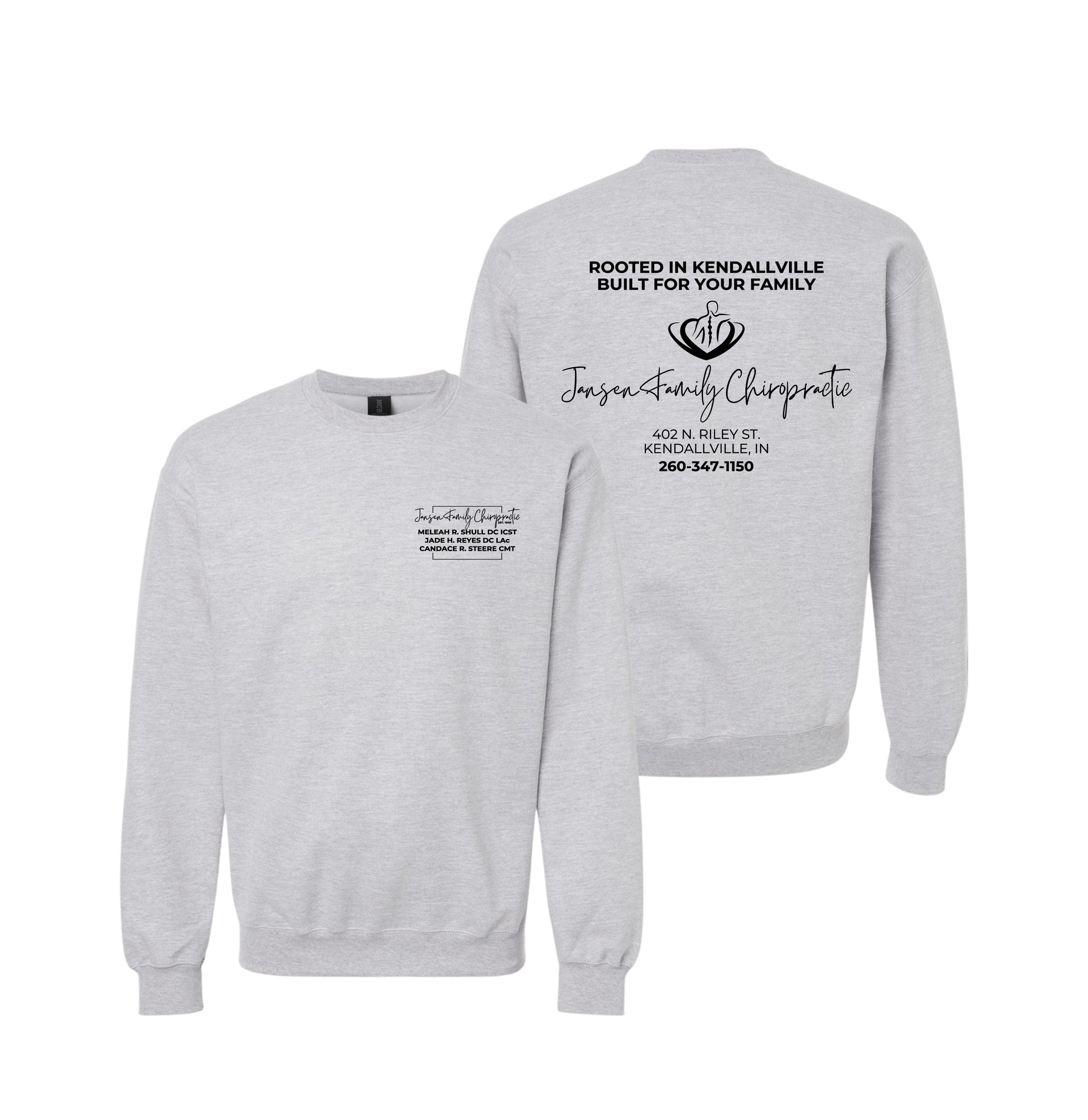 Adult Logo Crewneck Sweatshirt | Jansen Family Chiropractic