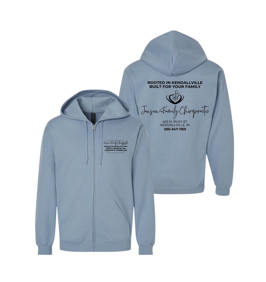 Adult Logo Full-Zip Hoodie | Jansen Family Chiropractic