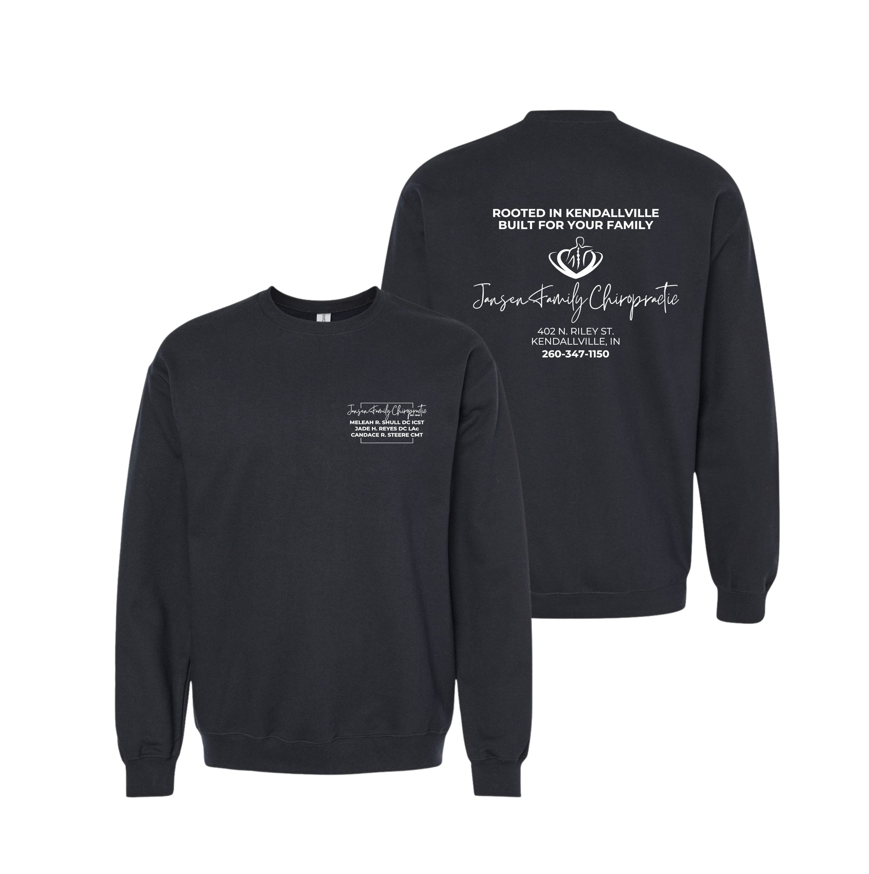 Adult Logo Crewneck Sweatshirt | Jansen Family Chiropractic