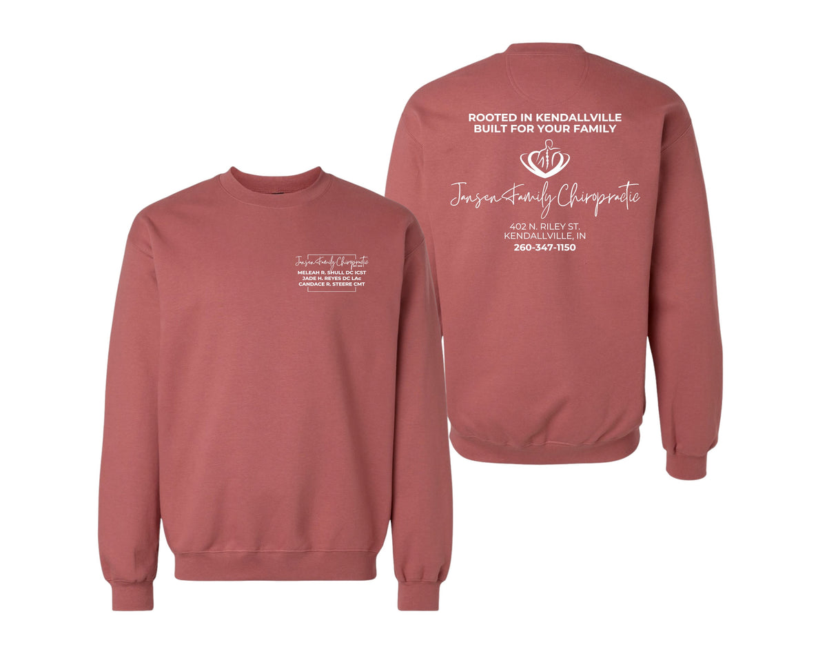 Adult Logo Crewneck Sweatshirt | Jansen Family Chiropractic