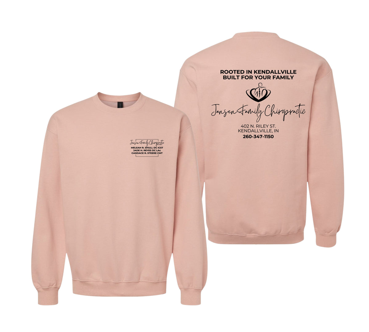 Adult Logo Crewneck Sweatshirt | Jansen Family Chiropractic