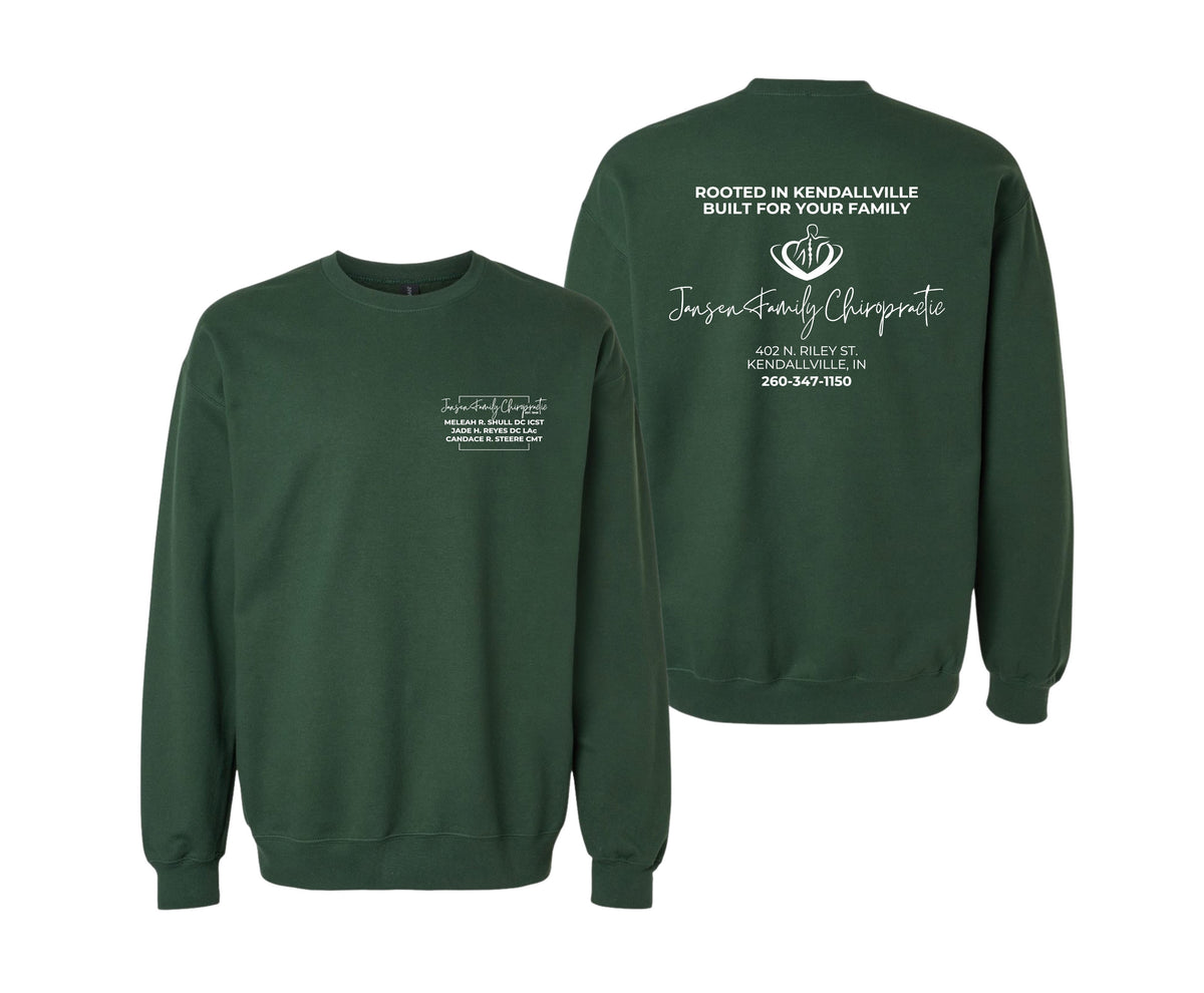 Adult Logo Crewneck Sweatshirt | Jansen Family Chiropractic