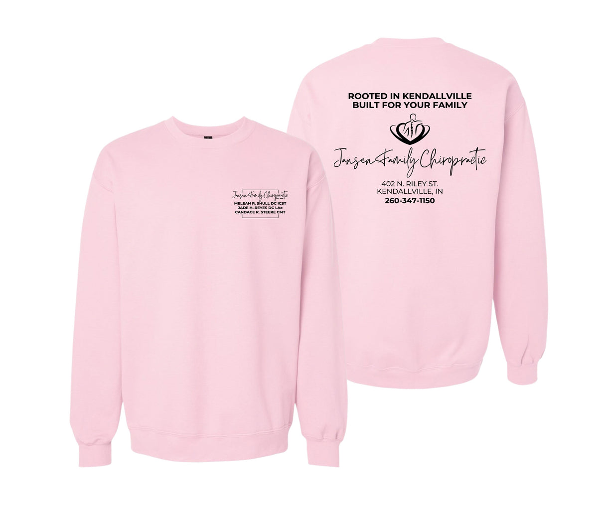 Adult Logo Crewneck Sweatshirt | Jansen Family Chiropractic