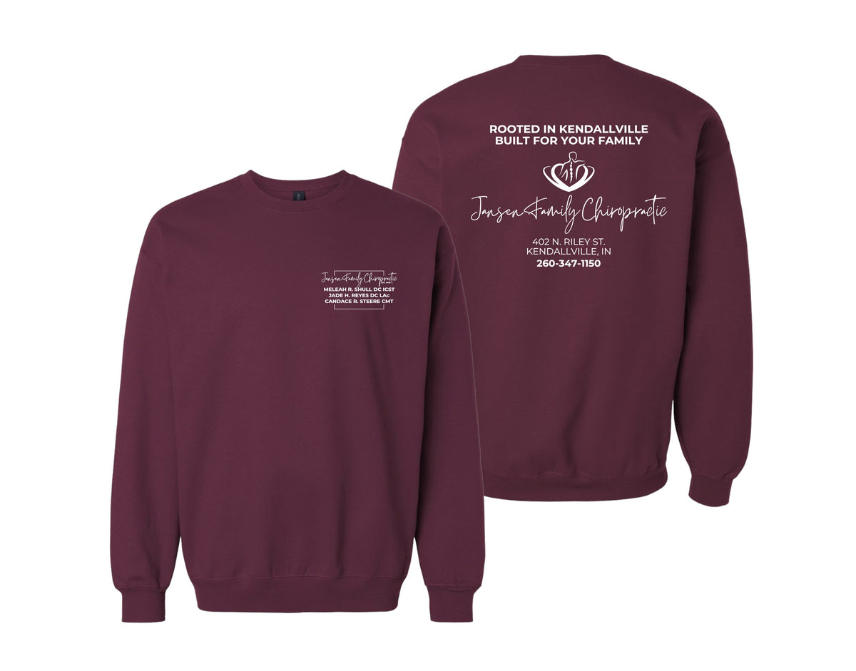 Adult Logo Crewneck Sweatshirt | Jansen Family Chiropractic