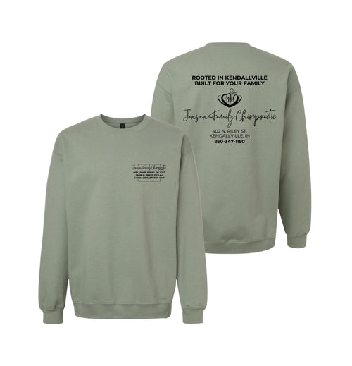 Adult Logo Crewneck Sweatshirt | Jansen Family Chiropractic