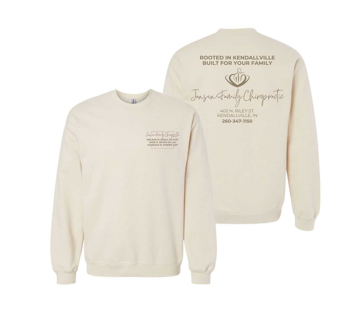 Adult Logo Crewneck Sweatshirt | Jansen Family Chiropractic