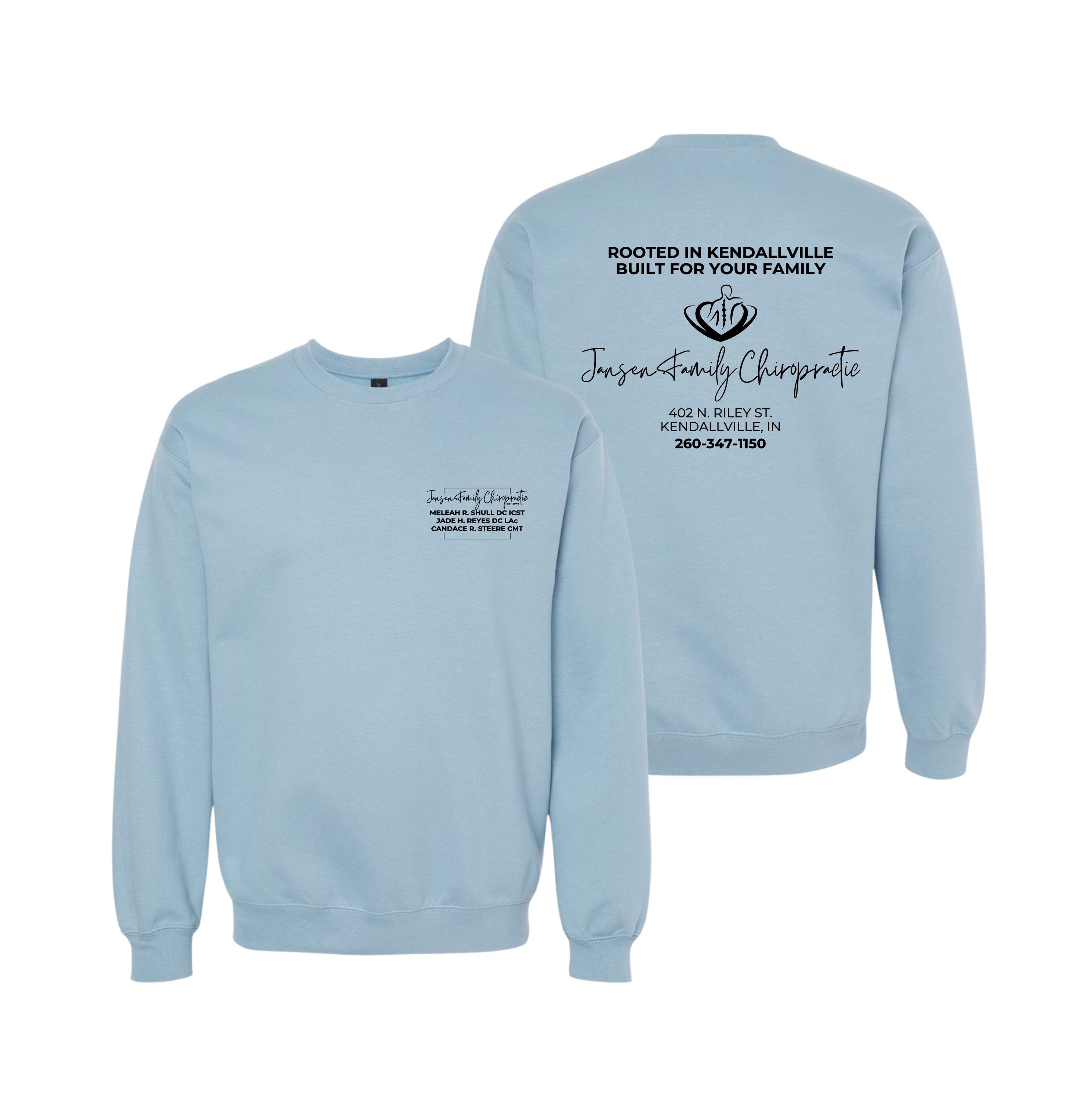 Adult Logo Crewneck Sweatshirt | Jansen Family Chiropractic