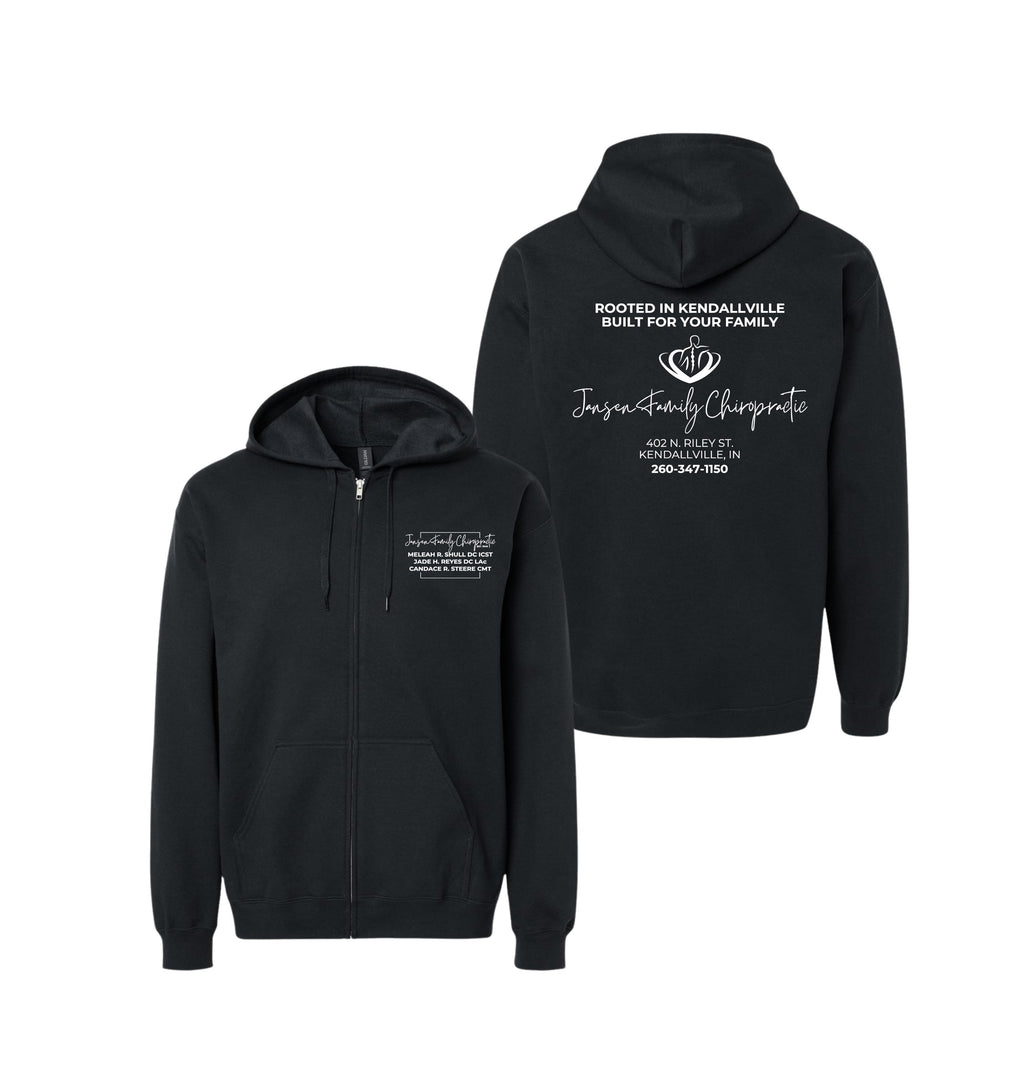 Adult Logo Full-Zip Hoodie | Jansen Family Chiropractic