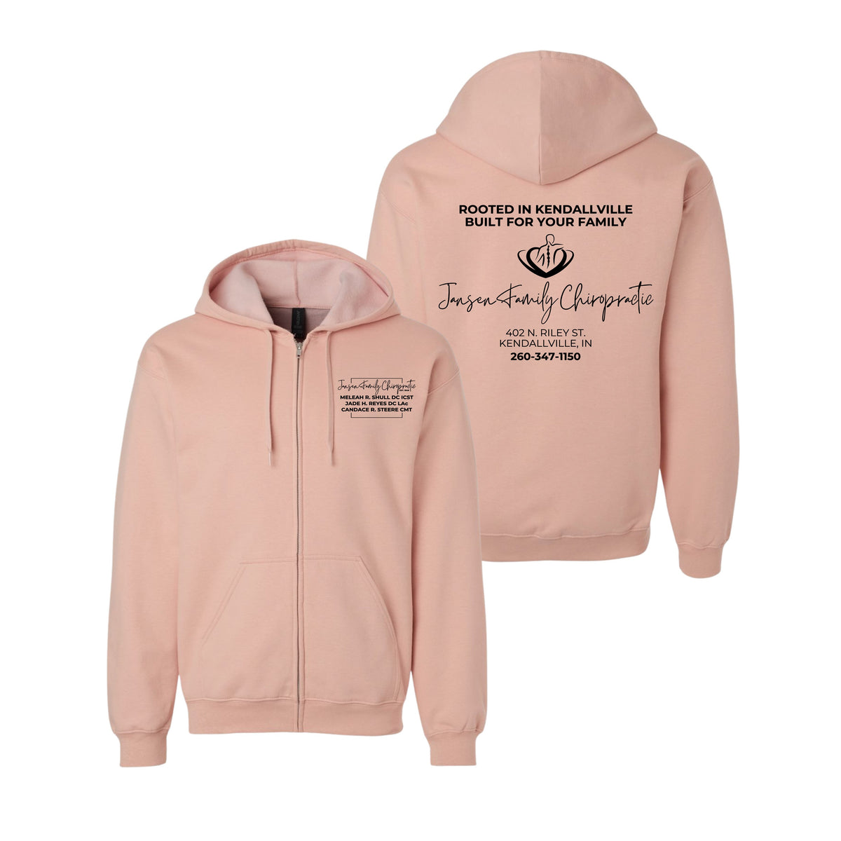 Adult Logo Full-Zip Hoodie | Jansen Family Chiropractic