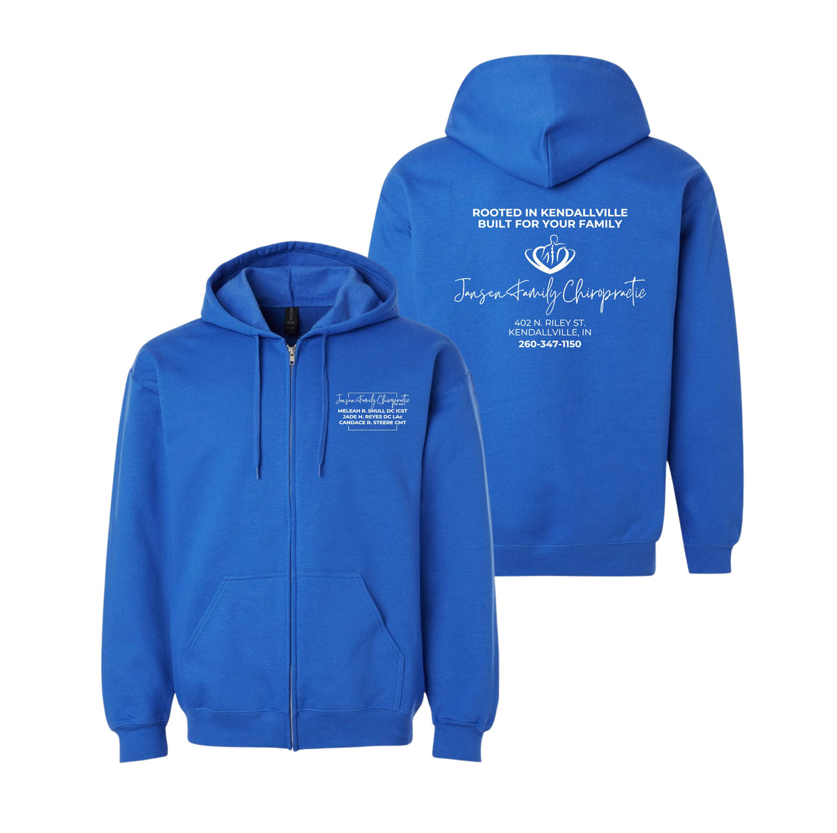 Adult Logo Full-Zip Hoodie | Jansen Family Chiropractic