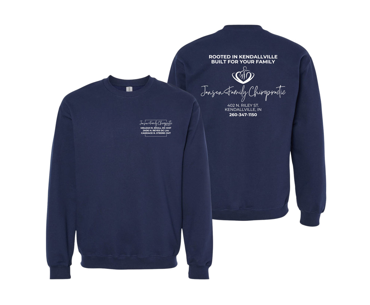 Adult Logo Crewneck Sweatshirt | Jansen Family Chiropractic