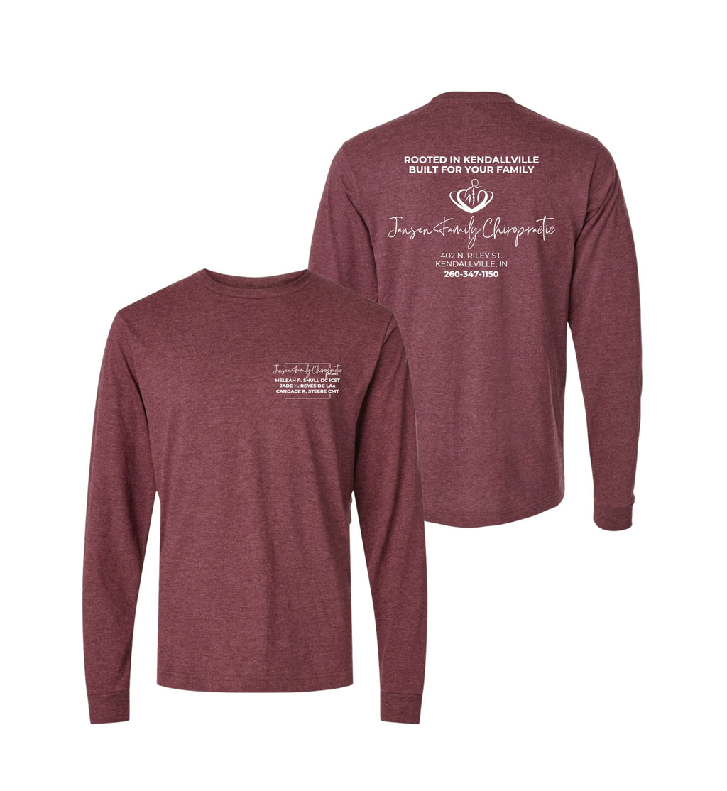 Adult Logo Long Sleeve Shirt | Jansen Family Chiropractic