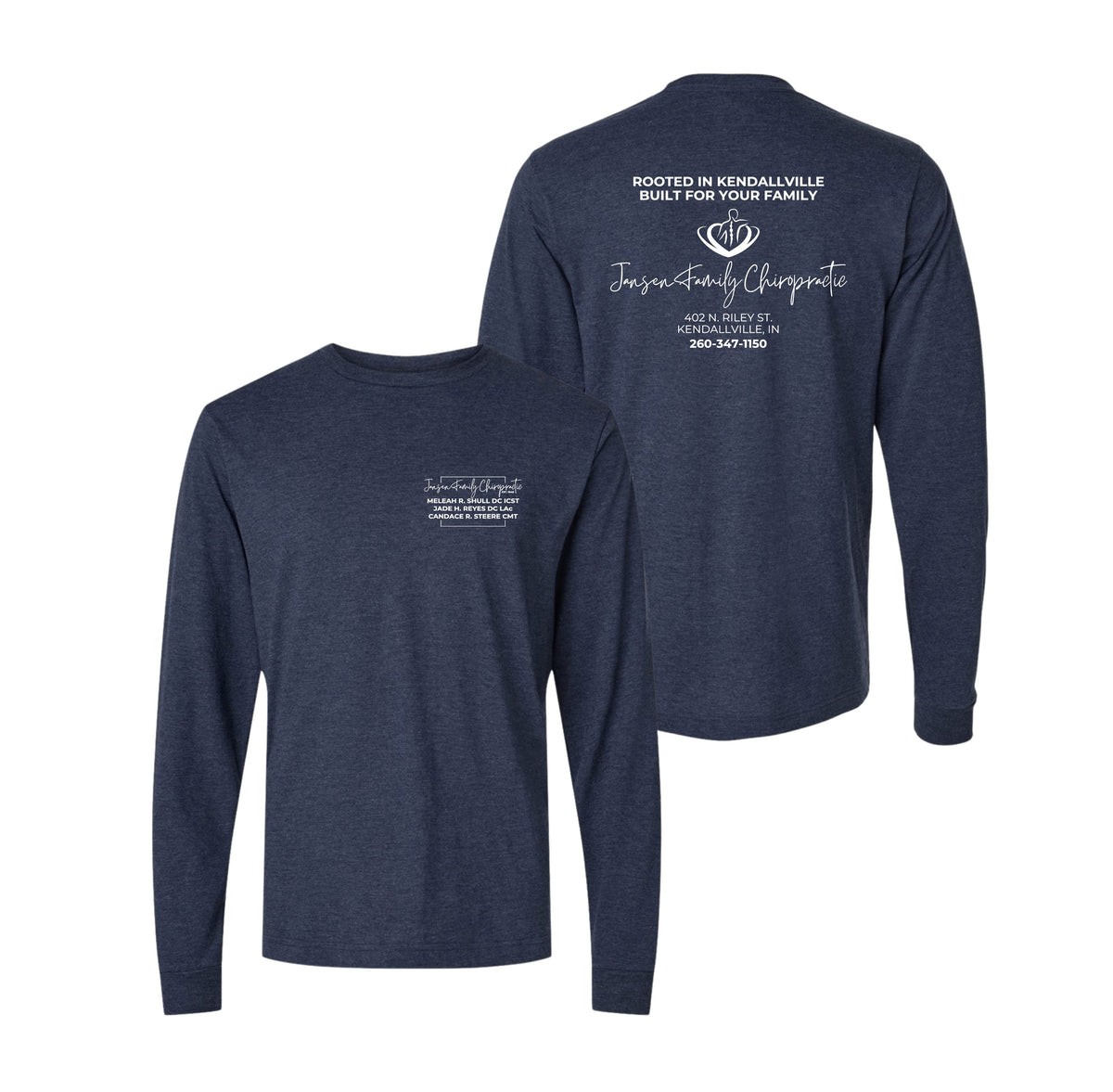 Adult Logo Long Sleeve Shirt | Jansen Family Chiropractic