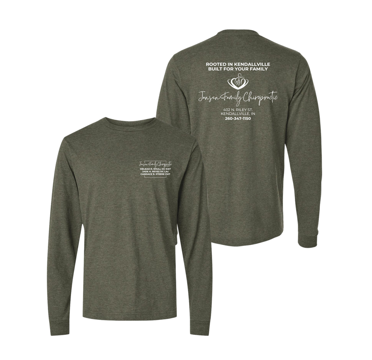 Adult Logo Long Sleeve Shirt | Jansen Family Chiropractic