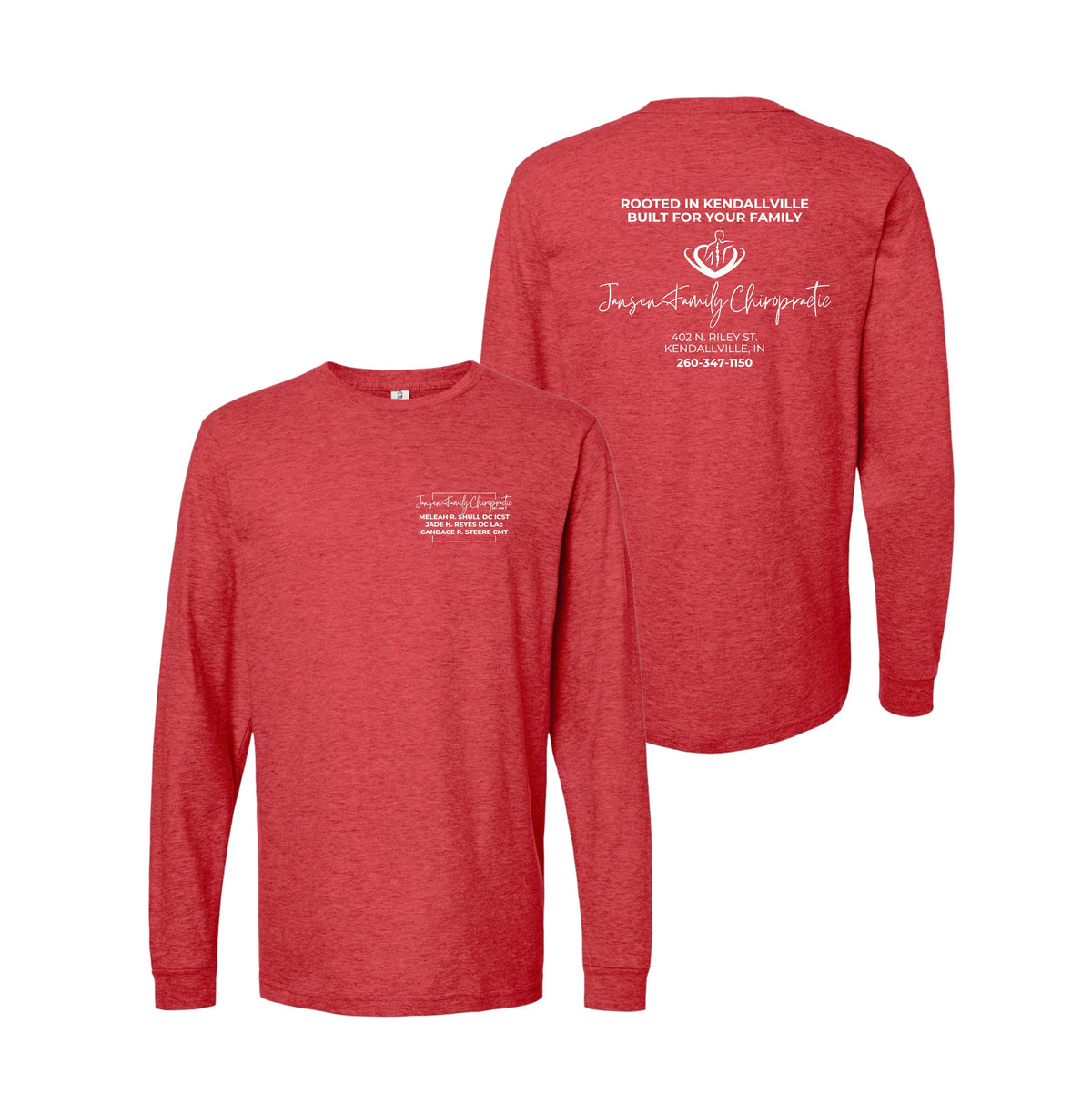 Adult Logo Long Sleeve Shirt | Jansen Family Chiropractic