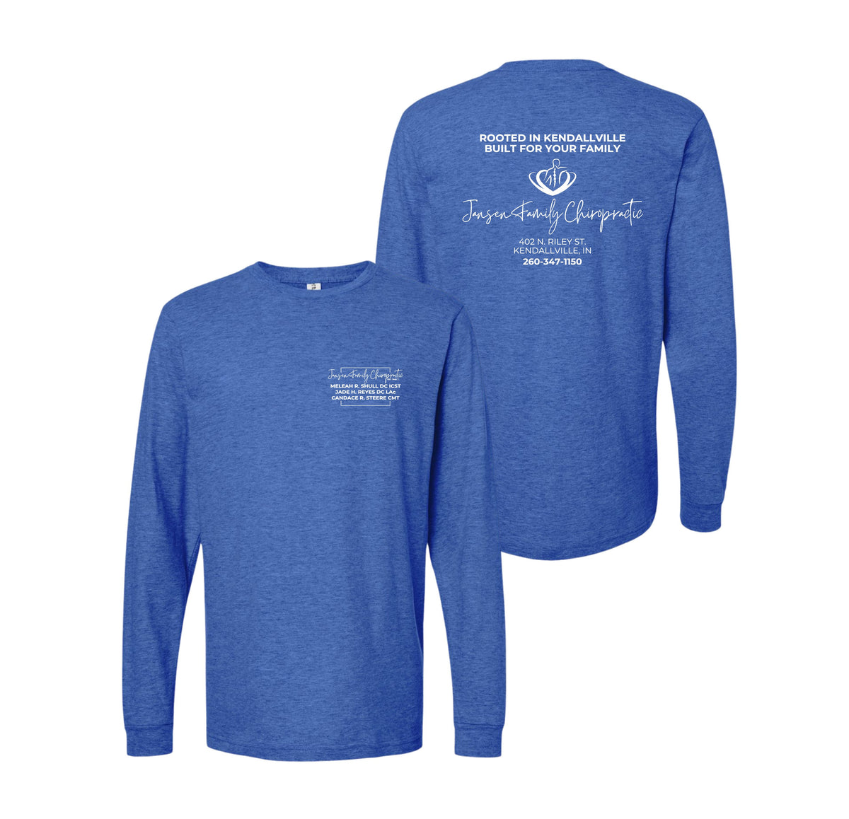 Adult Logo Long Sleeve Shirt | Jansen Family Chiropractic