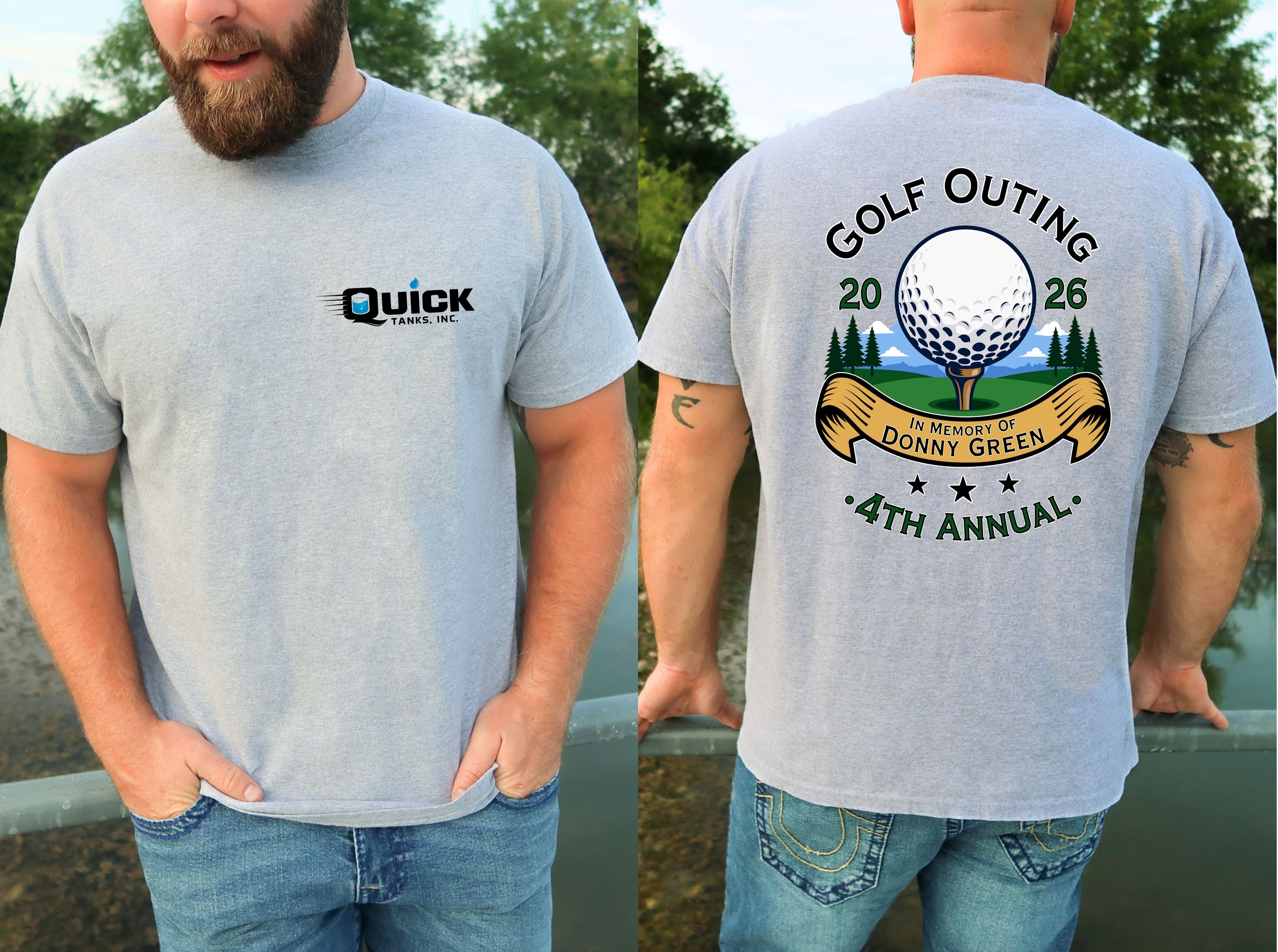 4th Annual Golf Outing T-Shirt | Quick Tanks