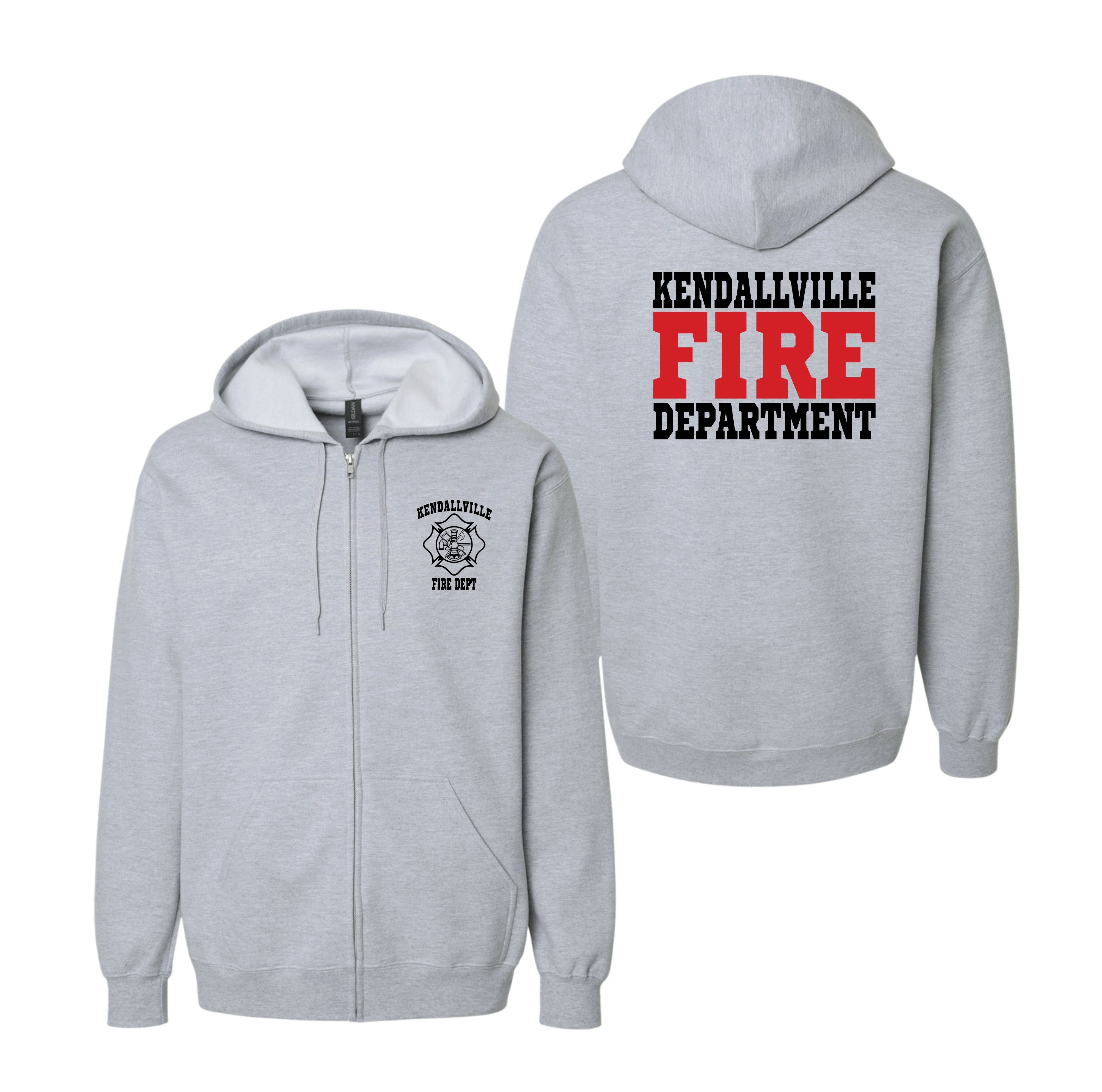 Duty Full-Zip Hooded Sweatshirt | Kendallville Fire