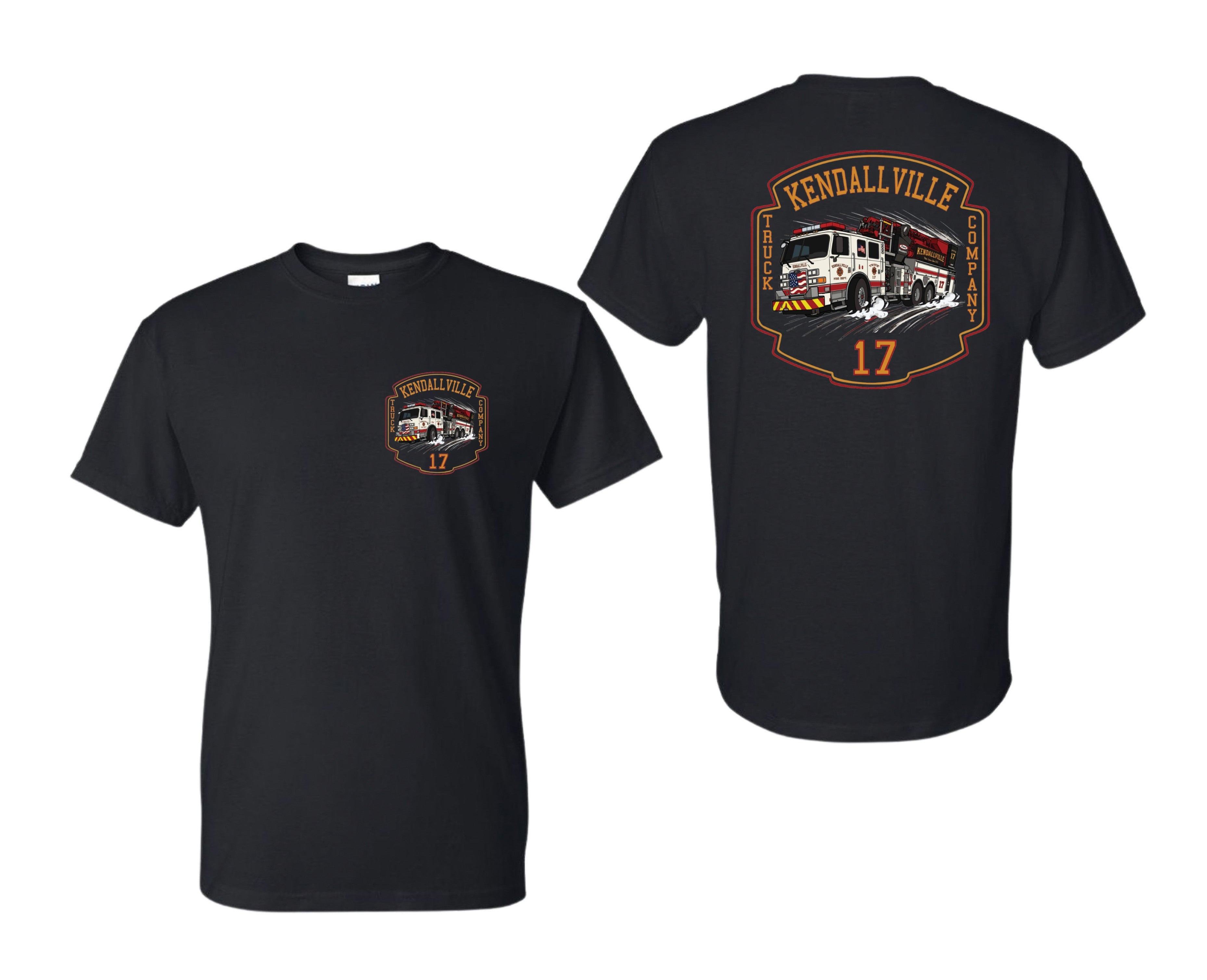 Truck 17 Off Duty T-Shirt | Kendallville Fire